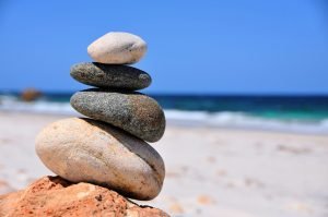 balance, stones, sea